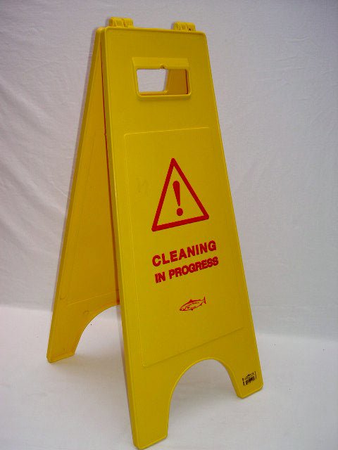 Cleaning in Progress Sign