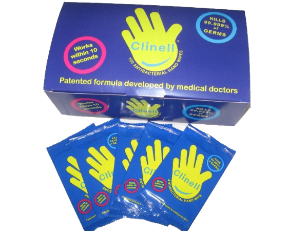 Clinell Antibacterial Hand Wipes