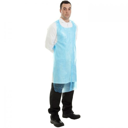 Disposable Blue Polythene Aprons (200) - Special Offer Price