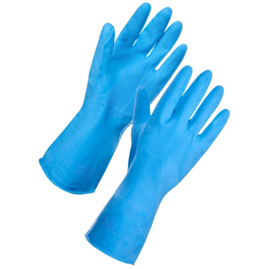 Blue Household Latex Gloves