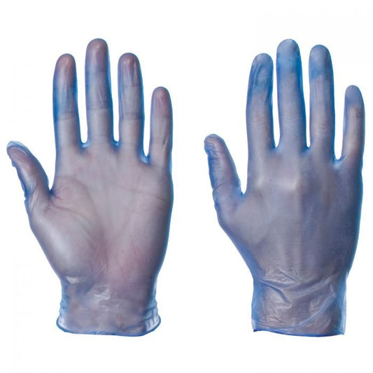 Powder Free Blue Vinyl Gloves