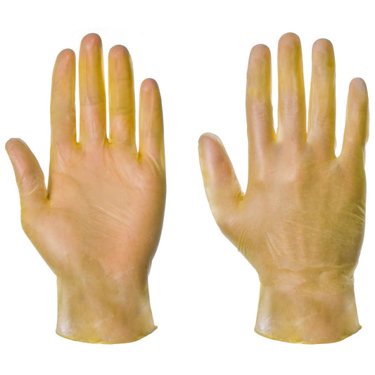 Powder Free Yellow Vinyl Gloves